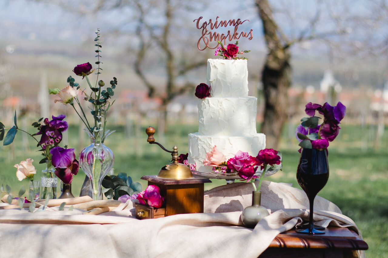 Hochzeitstorte fotografiert von Fotograf Markus Winkelbauer